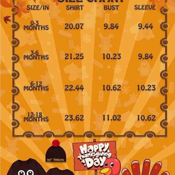 Baby 1st thanksgiving outfits - Picture 3 of 4